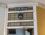 Glas in lood van een oude binnendeur.
<br/>
Marcel Westhoff, 2017-08-01